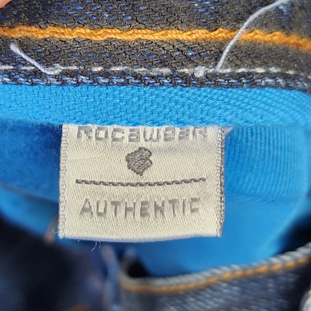 Rocawear Jeans Men 42 Patchwork Denim Y2k Embroidered Wide Leg Baggy Grunge Punk - Picture 7 of 10